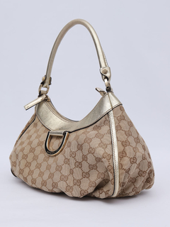 Bolsa Gucci GG Canvas Abbey Hobo - Paris Brechó