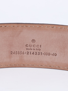 Cinto Gucci GG Heart Buckle Tam 100 - loja online