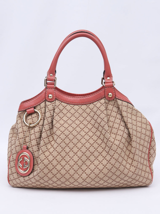 Bolsa Gucci Original GG Web Medium Messenger Beige Feminina