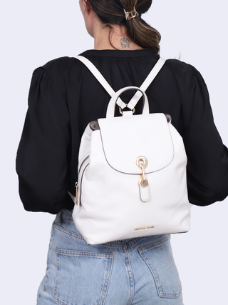 Mochila Michael Kors White Leather - comprar online