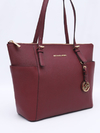 Bolsa Michael Kors Jet Set Bordo Leather Tote na internet