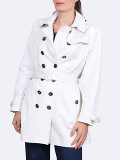 Trench Coat Burberry Branco Tamanho 44 BRA.