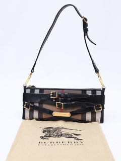 Clutch Burberry House Check Bridle Mini Parmoor - Paris Brechó