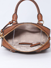 Bolsa Michael Kors Mini Jet Set Brown Leather na internet