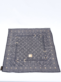 Lenço Louis Vuitton Monogram Preto - comprar online