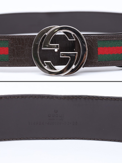 Imagem do Cinto Gucci Web Interlocking GG - TAM 95