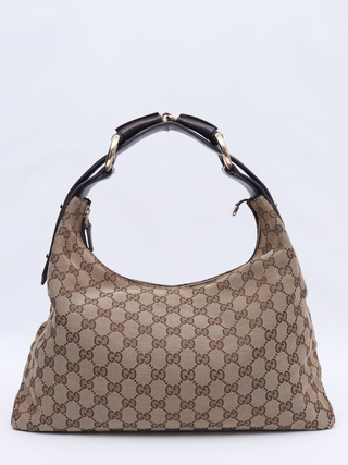 Bolsa Gucci Monograma Horsebit Chain Hobo