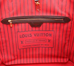 Bolsa Louis Vuitton Neverfull MM Damier Ébène na internet