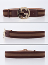 Cinto Gucci Web Interlocking GG Buckle Tam 85 na internet