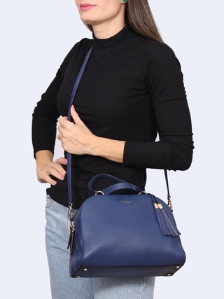 Bolsa Kate Spade Bowling Frinje Blue - comprar online