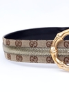 Cinto Gucci Bamboo Metal GG - Tam 85 - Paris Brechó