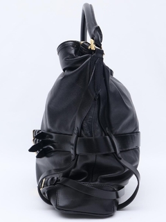 Bolsa Burberry Black Leather Bridle Hobo - loja online