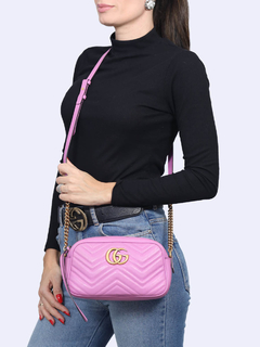 Bolsa Gucci Small GG Marmont Pink - comprar online