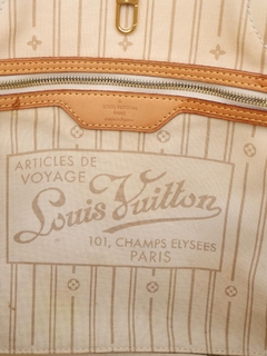 Bolsa Louis Vuitton Neverfull Damier Azur - Paris Brechó