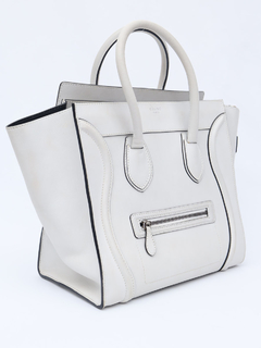 Bolsa Celine White Mini Luggage na internet