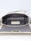 Bolsa Coach Turn Lock Flap Crossbody Silver na internet