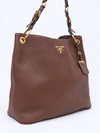 Bolsa Prada Vitelo Daino Tabacco BR4892