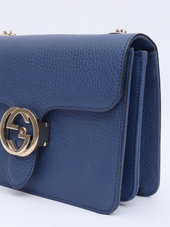 Bolsa Gucci Interlocking G Média Azul - loja online