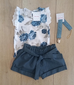 Short tusor con lazo bb azul