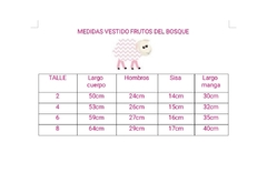 Vestido Frutos del bosque - comprar online