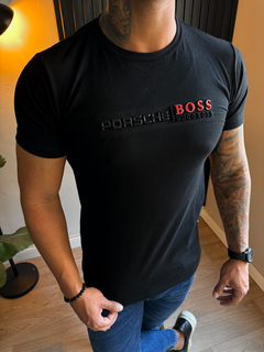 CAMISETA PORSCHE HUGO BOSS - PRETA na internet