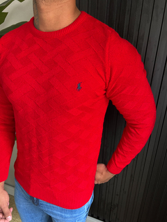 SUÉTER TRICOT RALPH LAUREN NEW - VERMELHO na internet