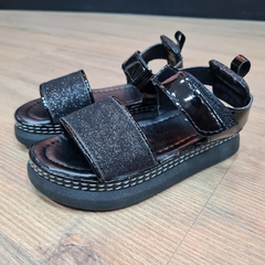 Sandalia Nena Negra Brillo Comprar en Bunker Shoes