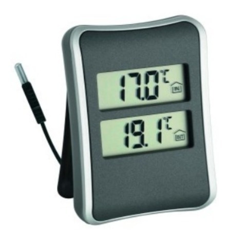 Termometro Digital TFA Interior / Exterior - Con Doble Display y Sensor