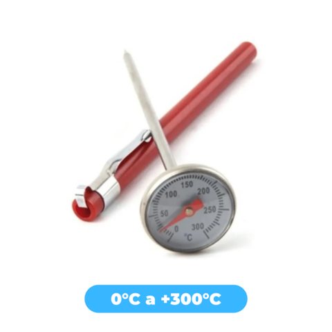 Termómetro Bimetálico de Punción LUFT / 0°C a +300°C