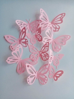 Imagen de Mariposas decorativas colores pasteles x 50