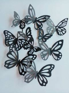 Mariposas decorativas x 100 negras