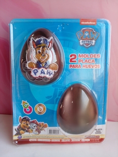 Set 2 placas para huevos de Pascua N° 10 Paw Patrol