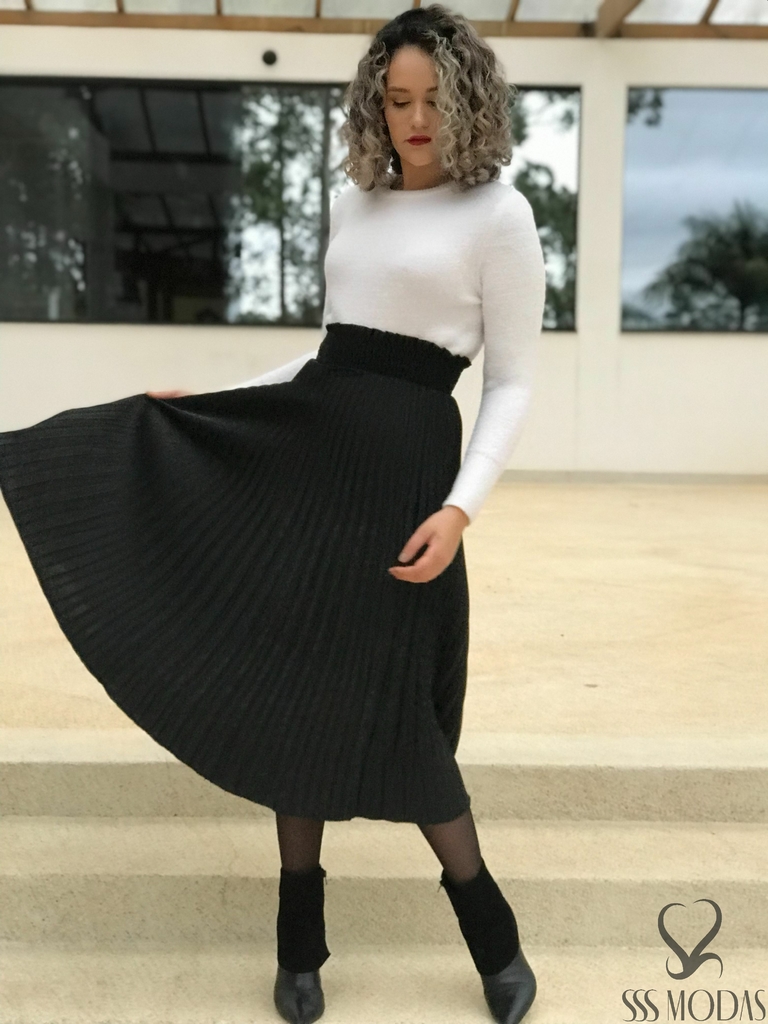 Blusa para saia plissada cheap