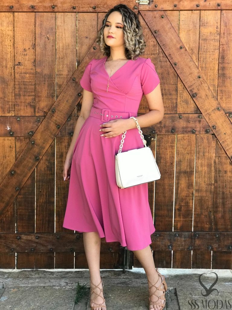 Vestido manga store tulipa