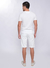 Bermuda Masculina Color Com Rasgado Branca - comprar online