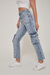 Calça Reta Cargo Jeans - comprar online