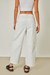 Calça Wide Leg Cropped Off White - comprar online