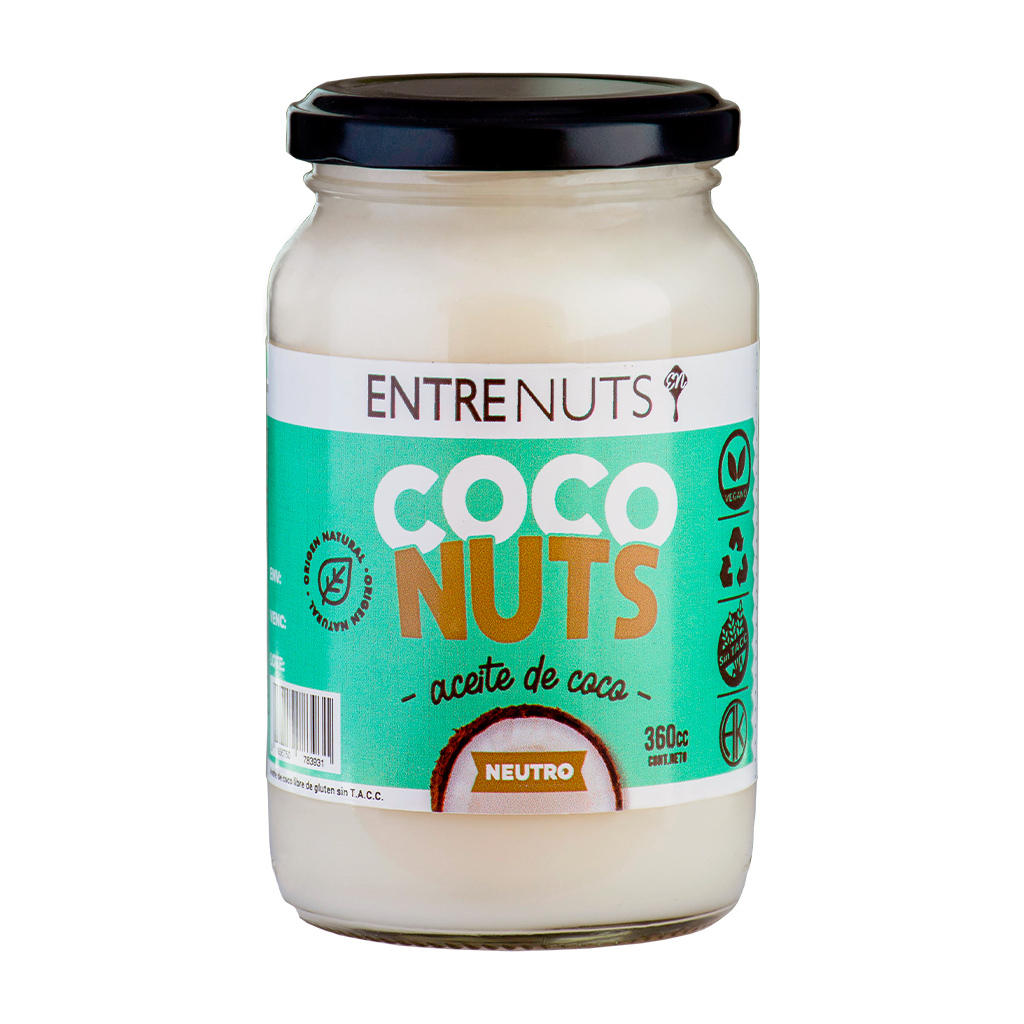 Aceite de Coco Neutro - Entrenuts x 360g