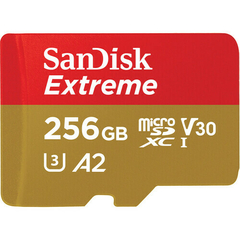 Memoria microSDXC SanDisk 256GB Extreme V30 UHS-I U3