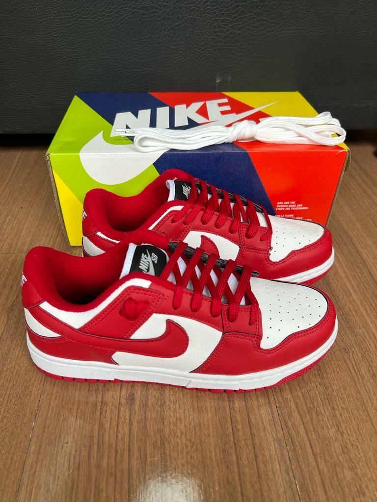 Nike sb vermelho e branco deals