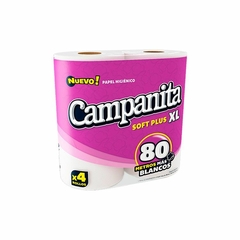 Papel Higiénico Campanita 80mts x 4u. - comprar online