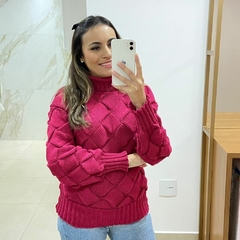 Blusa Tricot Transpassada Cesta na internet