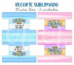 Recorte Sublimado Micro Box - Alegria de Professora 02