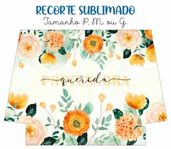 Recorte Sublimado P, M ou G - Professora Floral 04