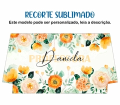 Recorte Sublimado Estojo Flat - Professora Floral 04 - comprar online