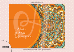 Recorte Clutch - Mandala Laranja