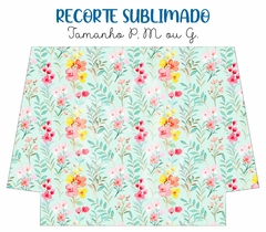 Recorte Sublimado P, M ou G - Floral 140