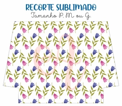 Recorte Sublimado P, M ou G - Floral 162