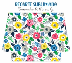 Recorte Sublimado P, M ou G - Floral 21