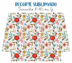 Recorte Sublimado P, M ou G - Floral 56